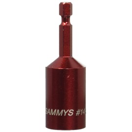 Sammys 8114910 SW Red Hex Nut Driver for Horizontal Rod Anchor Installation Steel, 2 1/2 in. x 3/4