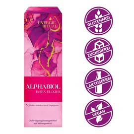 NanoRepro alphabiol Iron Elixir Dietary Supplement, Oral Drops with Iron, Vitamin B12 & Folic Acid, Reduces Fatigue & Fatigue, Strengthens the Immune System