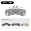 ROFASVCO Waterproof Couch Cover for Sectional Sofa 6PCS L Shaped