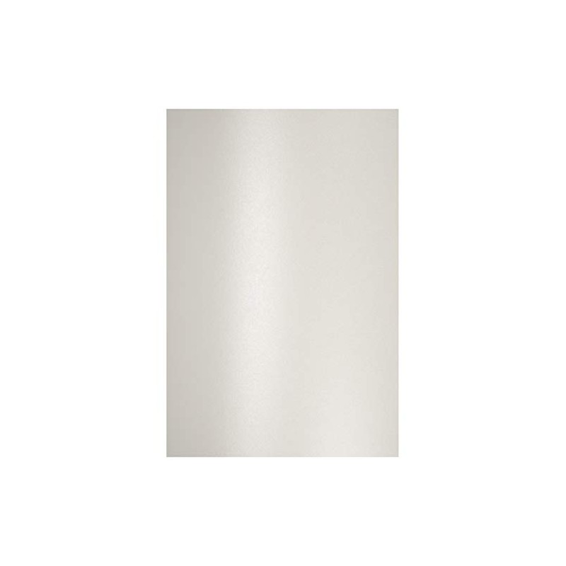 Netuno 20 x Craft Cardboard, Pearlescent White, DIN A4, 210