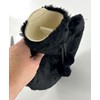 Heart Shaped Hot Water Bottle & Plush Cover 800ml Black