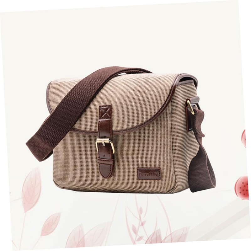 KONTONTY Camera Bladder Bag Lightweight Canvas Handbag for Digital Camera