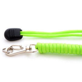 'Universal Survival Rope Pendant (Compact) Made of tear-resistant Parachute Cord/Paracord 550 Cord (Xmas Core Rope Nylon/7 Strand) and Cast Metal Screw Clasp, Length 32 cm (Aufgeflochten), Color: Neon Green Please note: This Paracord Rope is not suitable