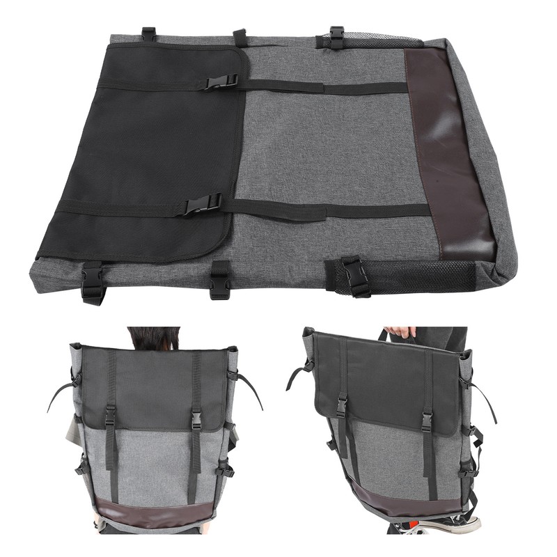 Gray Drawing Board Bag Waterproof 4K Sketchpad Backpack Large Capacity