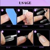 Fingooo Nail Tips, Clear, 240 Pieces, Long, Ultra Thin, Clear,