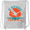 inktastic St. Pete Beach Florida Vacation Drawstring Bag White 361b1