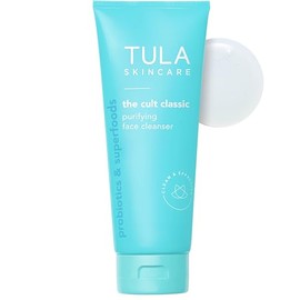TULA Probiotic Skin Care Purifying Face Cleanser, Deep Pore Cleansing Wash, Removes Makeup, Nourishing and Hydrating, 6.7 oz.