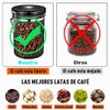 SANGKEE Bote Hermético para Café,Tarro de Café de Acero Inoxidable,1.8