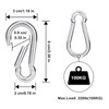 HOMPER 4pcs M6 Carabiner Hook - Heavy Duty 304 Stainless