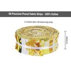 Soimoi 40Pcs Floral Artistic Print Precut Fabrics Strips Roll Up