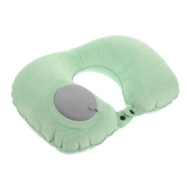 Levemolo Inflatable Travel Neck Pillow Supportive U-Shaped Cushion for Airplane Car and Camping Lightweight Portable Dual-Sided Soft Crystal