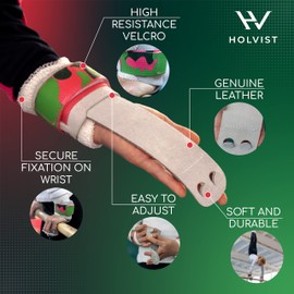 HOLVIST Gymnastics Grips | Leather Made Dowel Gymnastic Grips | Gymnastics Grips for Girls 10-12 | Hook & Loop Gymnastics Grips for Girls 7-9 | 2 Hole Womens Gymnastics Hand Grips (0, Camo)