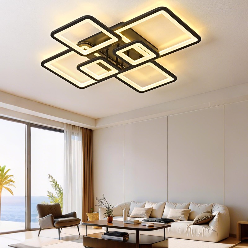 GNGXEFACA Modern LED Ceiling Light, Dimmable LED Ceiling Light Fixture
