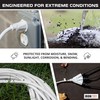Iron Forge Cable 10ft White Outdoor Extension Cord with 3