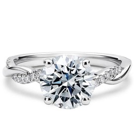 Molioaki 4.16 Carat (ctw) moissanite engagement rings for women Platinum Plated Silver ring moissanite rings-11-