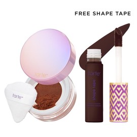 tarte #RushTok Survival Kit - shape tape & creaseless powder:_63N espresso neutral + chestnut