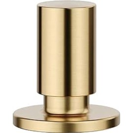BLANCO Pull Knob Round Satin Gold | Required Hole / Drill Diameter: 14 - 35 mm | Can be Combined with All BLANCO Sinks and Drain Fittings