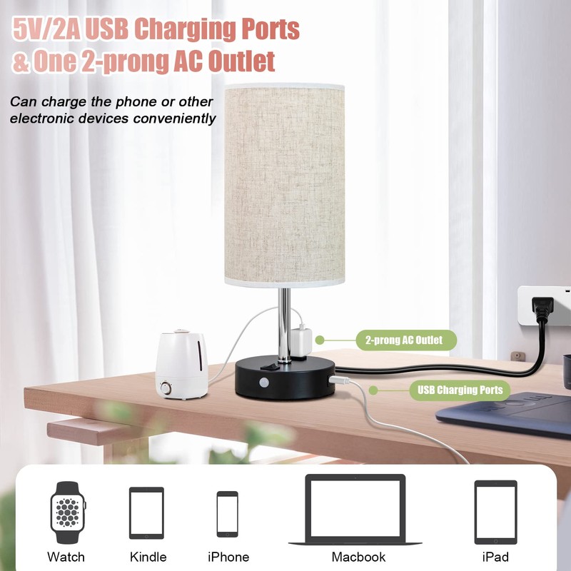 lifeholder Table Lamp with Motion Sensor and Constant on Mode,