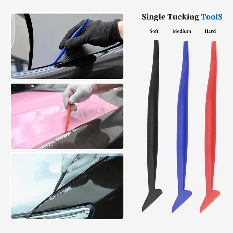 EHDIS Vinyl Wrap Tool Window Tinting Kit with Bulldozer Squeegee,Windshield