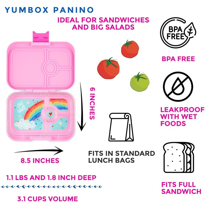 Yumbox Panino Leakproof Bento Lunch Box Container for Kids &