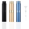 Rotating Empty Perfume Spray Bottle (BlackGoldBlue)