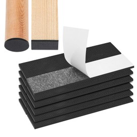 CHUNZEXI Non Slip Furniture Pads, Self Adhesive Rubber Pads with Anti Skid Stickers, Cuttable Rubber Strip for Furniture and Appliances (1” × 4”)