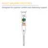 Hugo Mobility Adjustable Adult Crutches For Walking, Walking Crutches, Comfortable