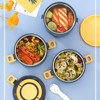 Thermal Lunch Box 2200ml Three Layer Detachable Compartment Design Portable