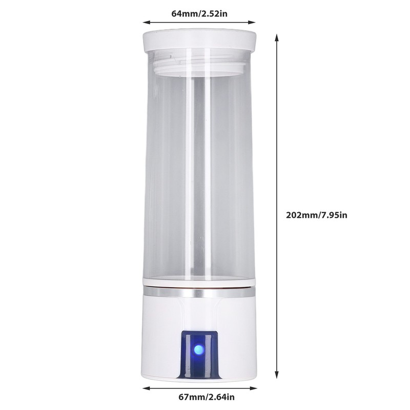 Portable Hydrogen Water Ionizer 300ml 3000PPB Portable Hydrogen Water Bottle