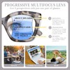 OPTOFENDY Progressive Multifocal Reading Glasses for Women, Oversized Blue Light