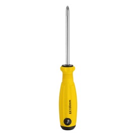 sourcing map PH2 Phillips Screwdriver #2 8.5" Magnetic Screwdrivers 3.9" CR-V with Ergonomic Handle for DIY Repairing, Yellow