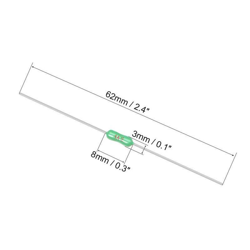 sourcing map Fuse 250V 1A Resistance Fuse-link Fast Blow Axial