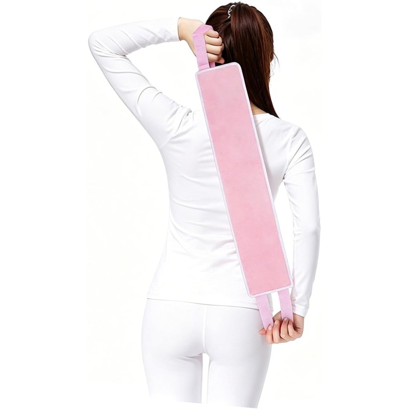 Aplicador de Bronceado Espalda Banda de Loción de Superfibra Rosa