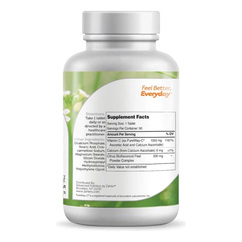 Zahler Pureway Vitamina Bioflavonoides 90tabletas Sabor