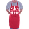 Christmas Reindeer Santa BBQ Cooking Funny Novelty Apron Red