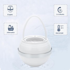 ACEBON Bath Faucet Filter, Bath Filter for Tub Faucet, 8 Stages Bath Water Filter System, Bath Filter Faucet, Bath Tub Filters to Remove Chlorine and Fluoride, Bath Filter Replacement