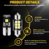 Winetis 6000K Bright White Interior LED Bulbs Kit Package Map