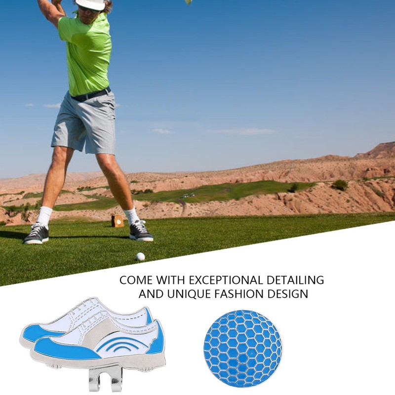 12pcs Stainless Steel Magnetic Hat Clip with Golf Ball Marker