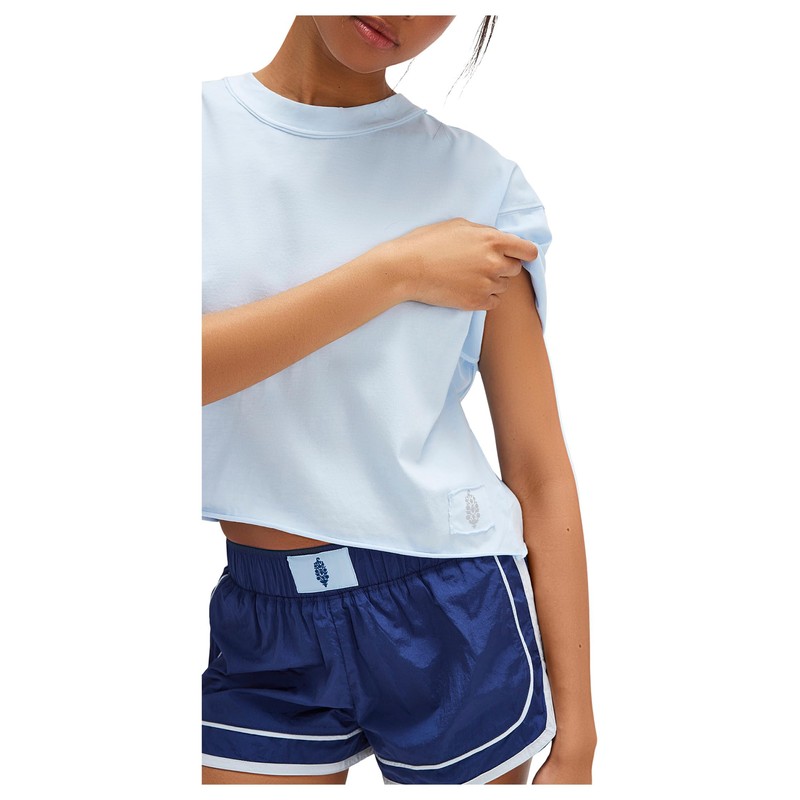 Free People Women's Inspire Tee ISS, Baseline Blue