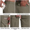 Jessie Kidden Mens Outdoor Casual Expandable Waist Lightweight Water Resistant