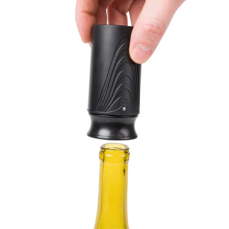 Franmara Wine Saver Vaccum Pump and Stopper, Black, 3