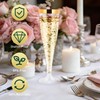 100 Pack Plastic Champagne Flutes,Champagne Glasses Disposable