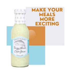 Braswells Tangy Lemon Caper Sauce, 12 Fluid Ounce