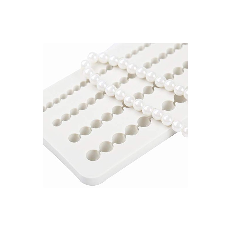 Molde de silicona con perlas para decoración de pasteles, decoración