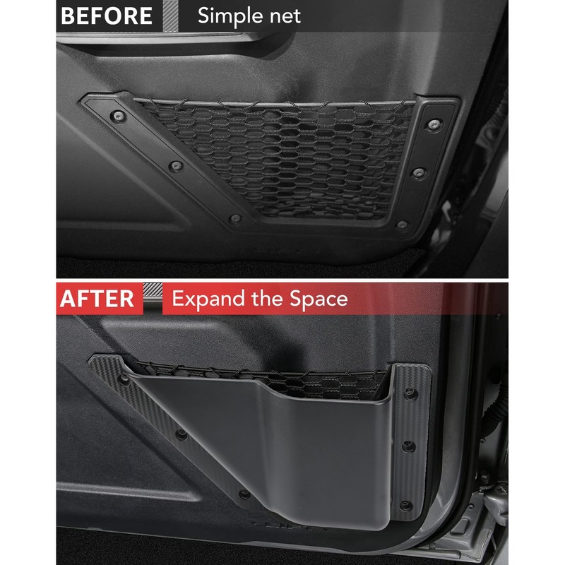 2PCS Front Door Storage Pockets Strong Inclusiveness Smooth Surface Replacement