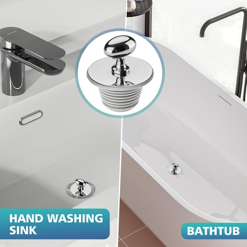 Bathtub Drain Stopper, Bathtub Plug, Tub Stopper, Suitable for Replacing