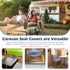 WEGREAT WEGREAT Wohnwagen Sitzbezge Set 2 Stck Wohnwagen Sitzpolster Bezug,