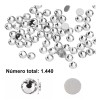 Dokpav 1440pcs Pedreria Cristal Diamantes Ss20 Para Uñas Decoración