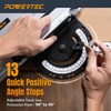 POWERTEC Adjustable Angle Track Saw Miter Guide for Ridgid Guide
