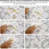GRISHA Waterproof Round Tablecloth,Elastic Edged Fitted,Oilcloth,PVC,Wipeable,Outdoor circular plastic cover,Gray Flowers